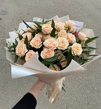 Букет Кремовые розы Латте в Пшада